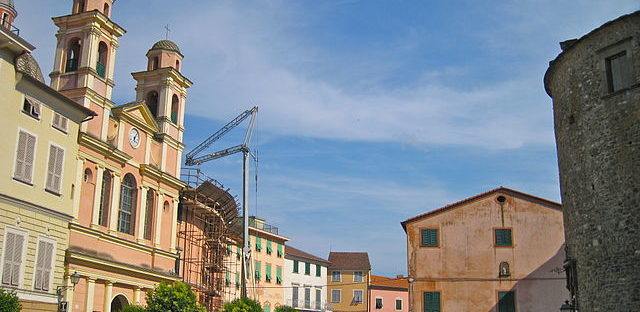 Piazza Vittorio Emanuele, Varese Ligure, Italy