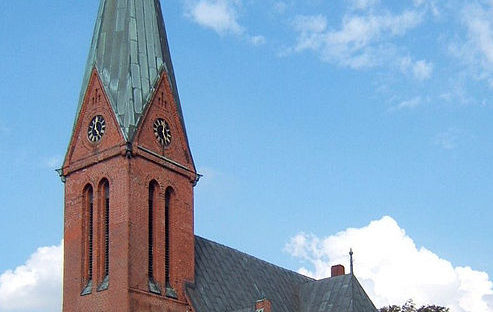 Neo-gothic church, Kronprinzenkoog, Germany