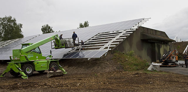Solar module, Bioenergiepark Saerbeck, Germany